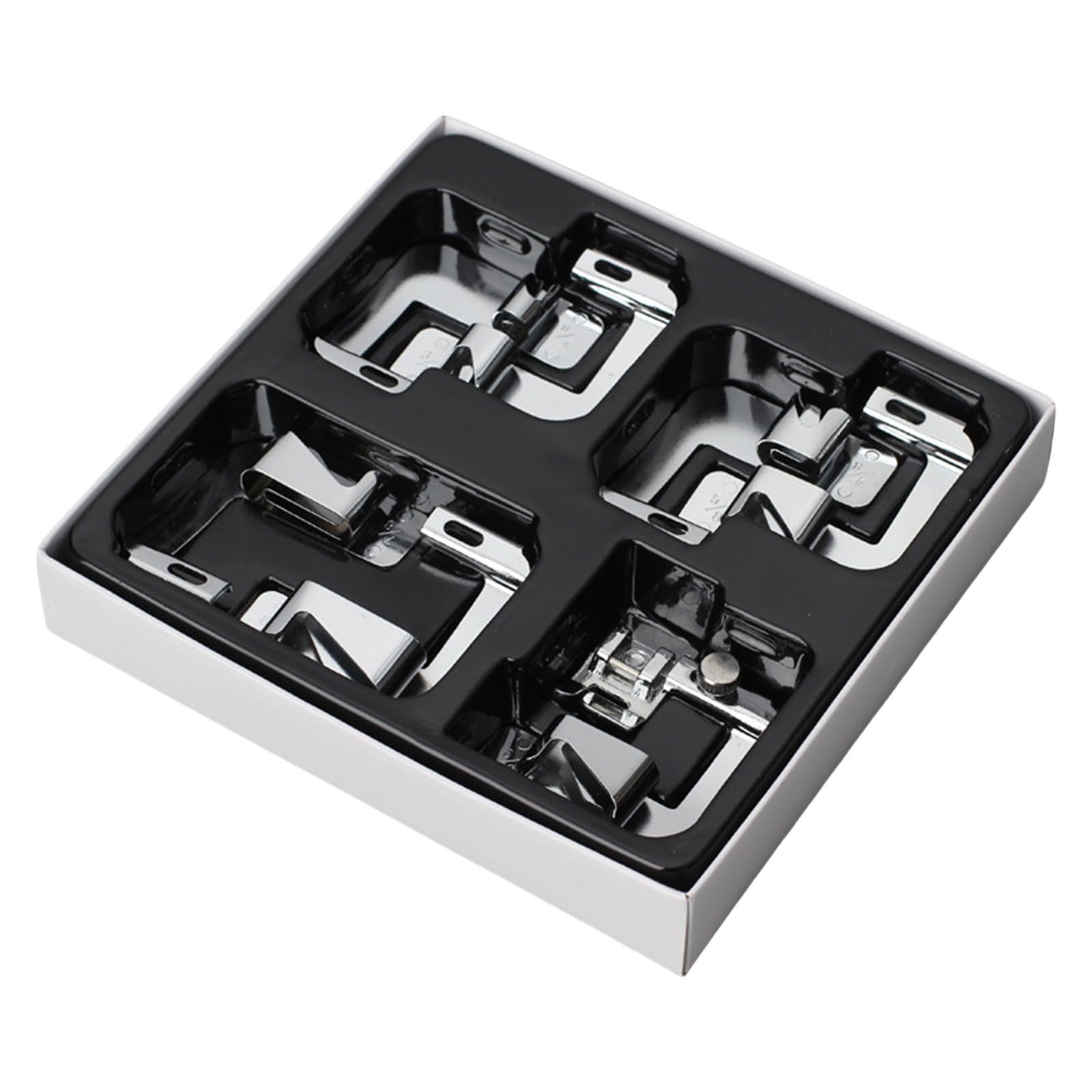 7Pcs Rolled Hemming Presser Foot Wide Rolled Hemming Foot Multifunctional Sewing Machine Presser 7 Size Hemmer Sewing Machine Accessories