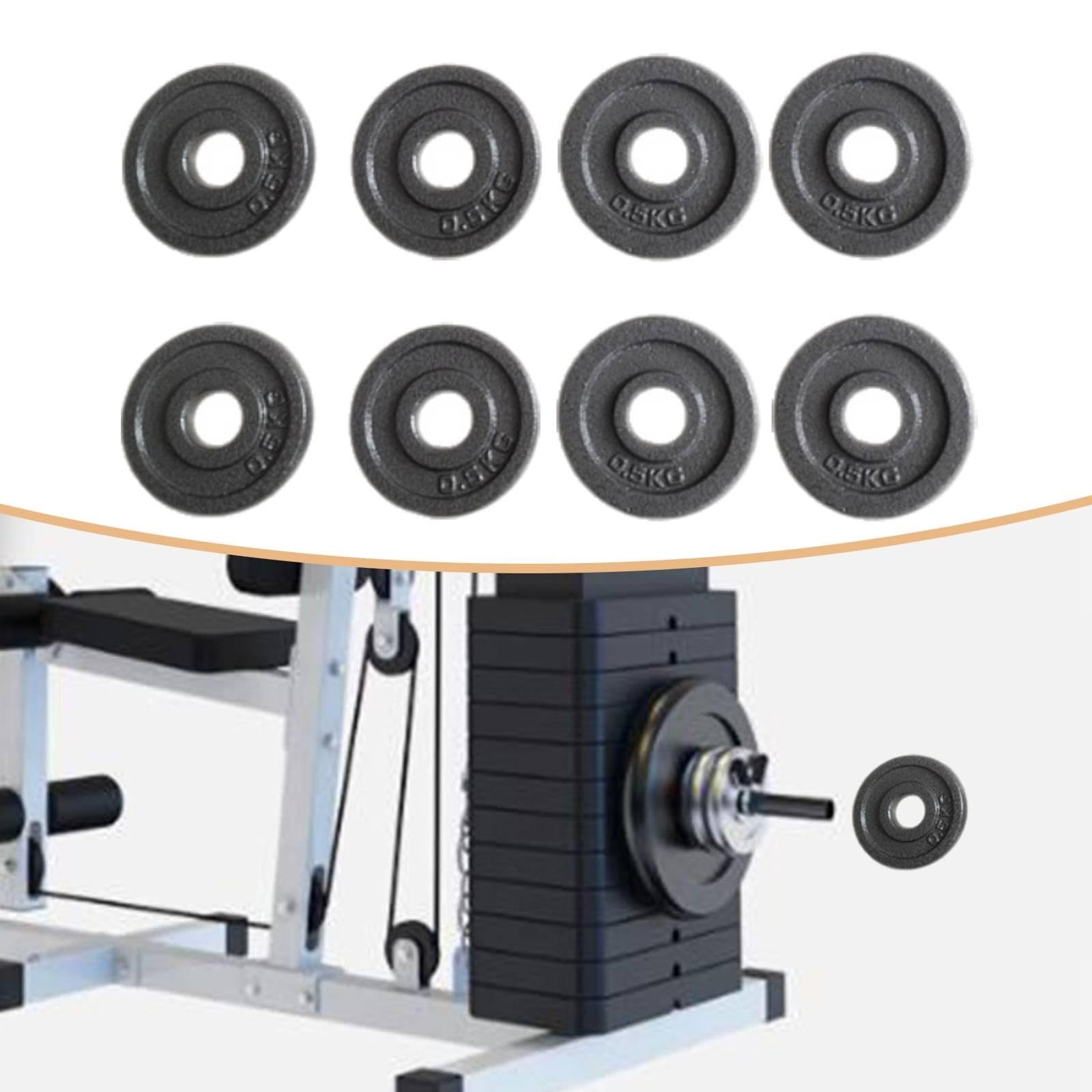 8 Stück Hantelscheiben Stangengewichte aus Training Discs für Kraftsportler Muskeltraining Heimtraining Und Fitnesscenter