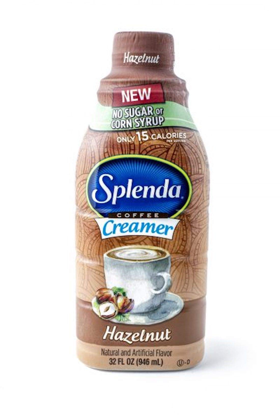 Sugar Free Coffee Creamer Bundle. Includes Two (2) 32 fl oz bottles of Splenda Hazelnut Coffee Creamer and One Authentic Carefree Caribou Recipe Card!