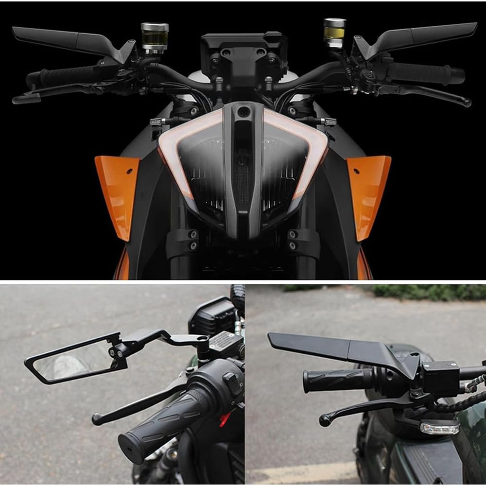 Specchietti Laterali Moto per Kymco AK550 AK 550 / 400i,Specchietti Retrovisori Girevole Regolabile Retrovisori Specchietti Manubrio Accessori,L
