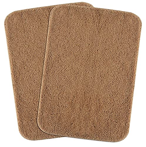 Image of SKIVE India Solid Anti Slip Bathmat,Colour Beige,Size(40 x 60 cm) Set of 2 Piece