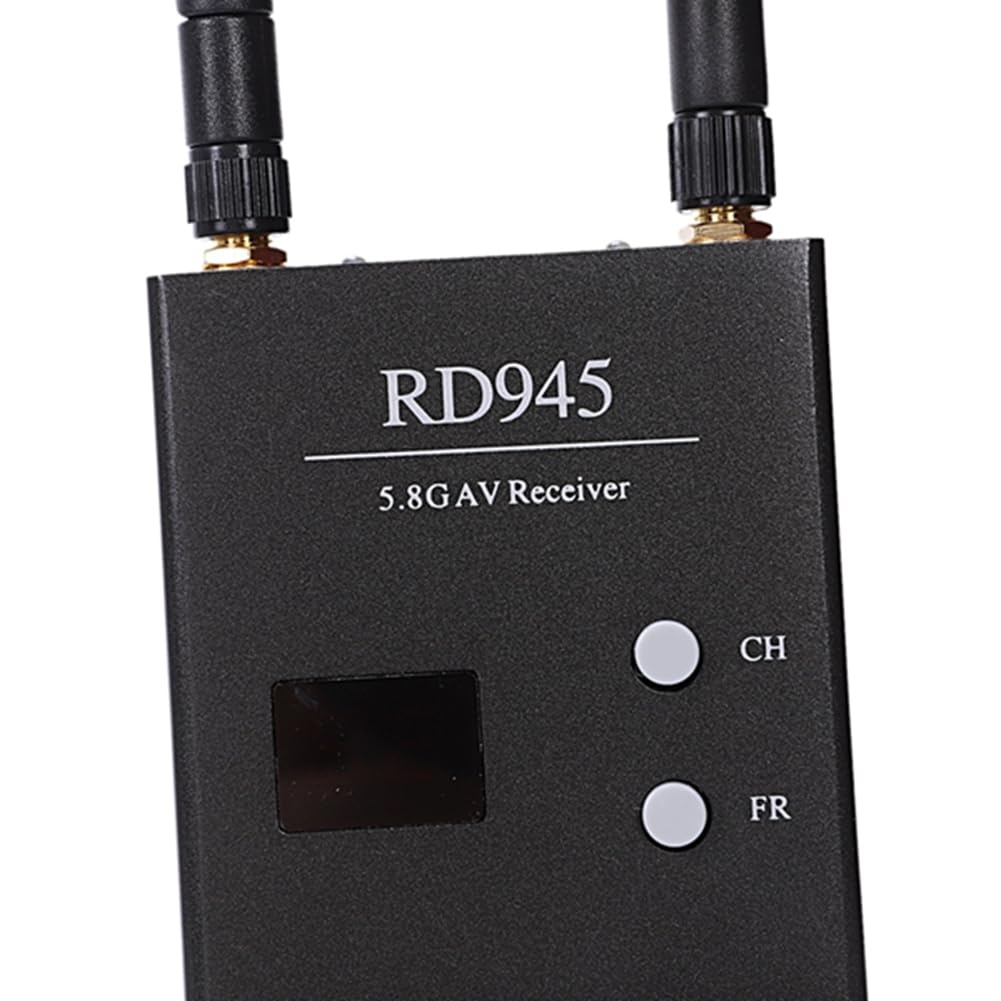 Osmond Diversity FPV 5,8 GHz 48CH RD945 Receiver mit langlebigen A/V-Kabeln und Netzteil, 500403408