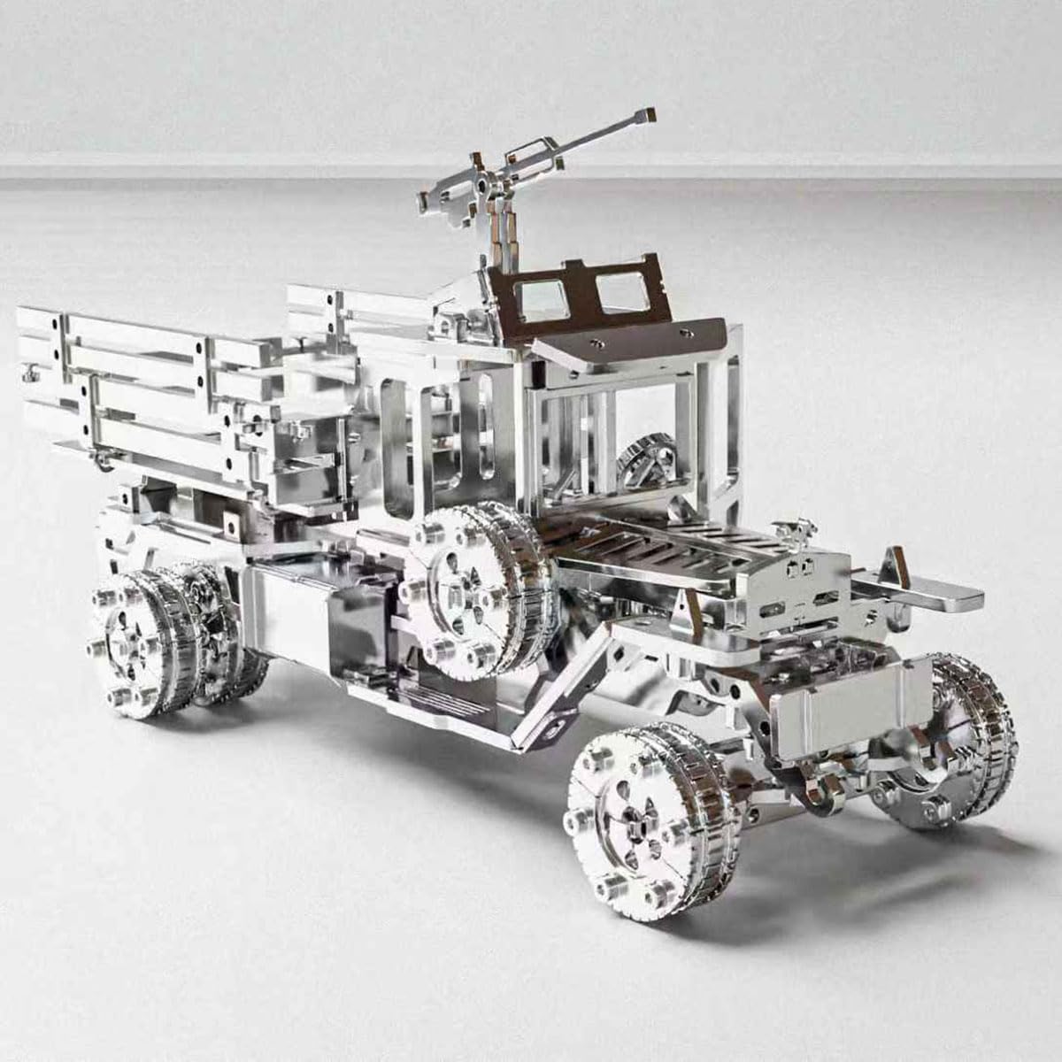 3D Metall Puzzles für Erwachsene, Luxus Kampf LKW Auto Modell Bausatz zum Bauen für Männer Frauen Geburtstagsgeschenke