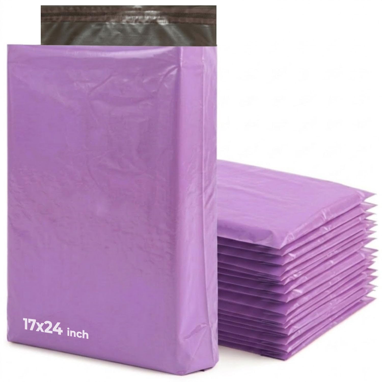 iSOUL Parcel Bags, 17x24 Vinted Strong Large Mailing Postal Postage Bags [Use in Parcel, Delivery, Shipping, Mail, Package] [432mm x 610mm] Purple Bags
