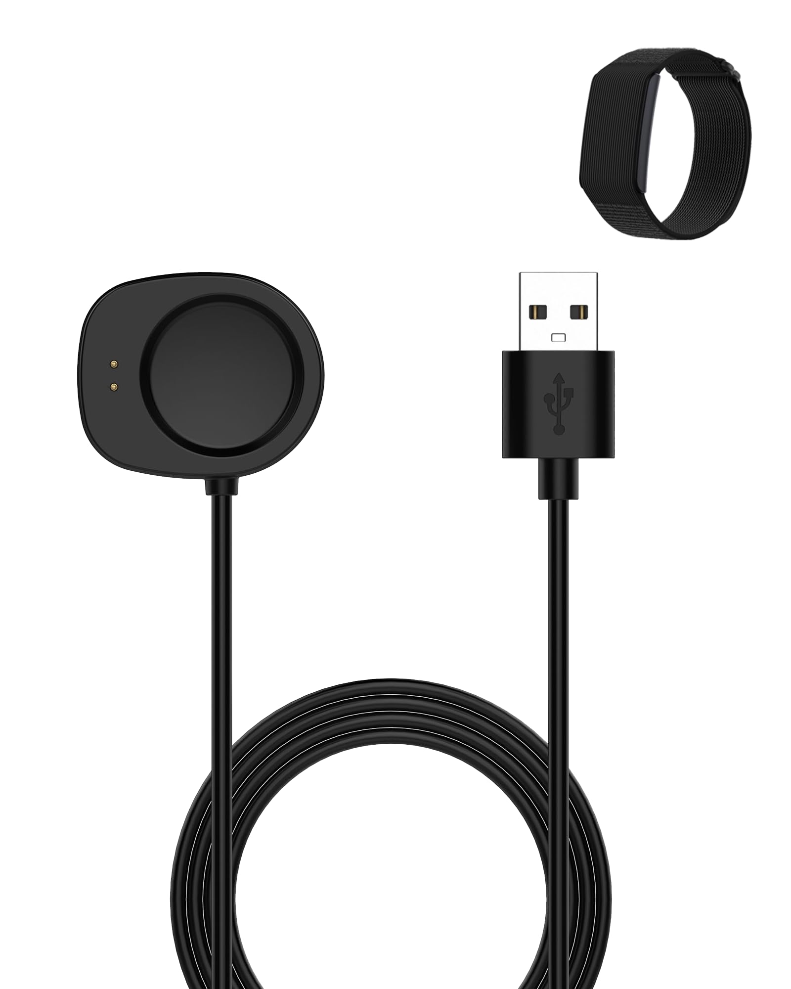 Charging Cable for Amazfit Helio Strap/Cheetah 2 Pro/Active 3/T-Rex Ultra 2/Cheetah 2 Ultra/Active Max/Balance Ultra/Balance 3, Stable Magnetic Charging Station and USB Cable 1 Pack