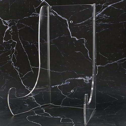 Miniatura 7 de OnFireGuy Soporte de exhibición de platos resistente, caballete acrílico transparente de 7.5 pulgadas para placas de 8 a 11 pulgadas de diámetro,