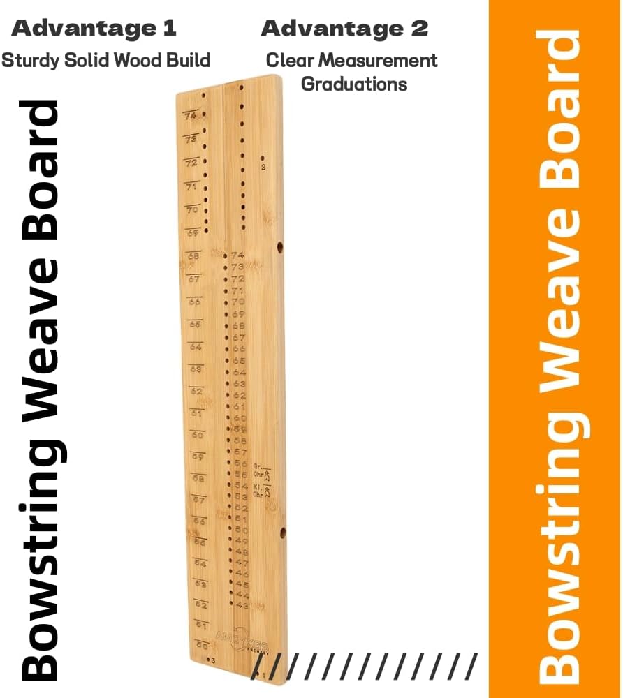 Archery Bowstring Weave Panel Solid Wood Material for Archer DIY Bow String Tool Hunting Shooting Target Accessories