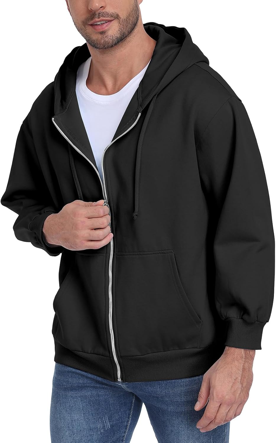 SeSe Code Unisex Zip Up Hoodie With Eye Mask Airplane Mode Travel Hoodies Oversized Sweatshirt Fleece Jacket - Image 7