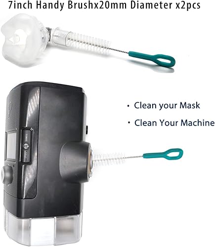 Miniatura 5 de Jakia CPAP - Kit de cepillo de limpieza de manguera de tubo de 7 pies, cuerpo de resorte flexible fuerte con cabezales de cepillo dobles cada uno de