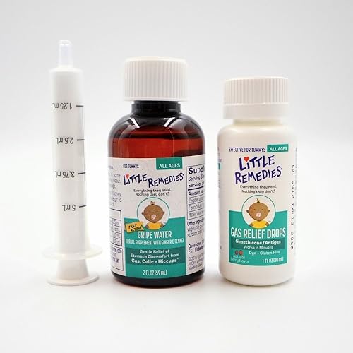 Vista 8 de Suplemento de hierbas Little Remedies con jengibre y hinojo, alivio suave para la incomodidad en el estómago por cólicos y hipo, sin gluten y sin