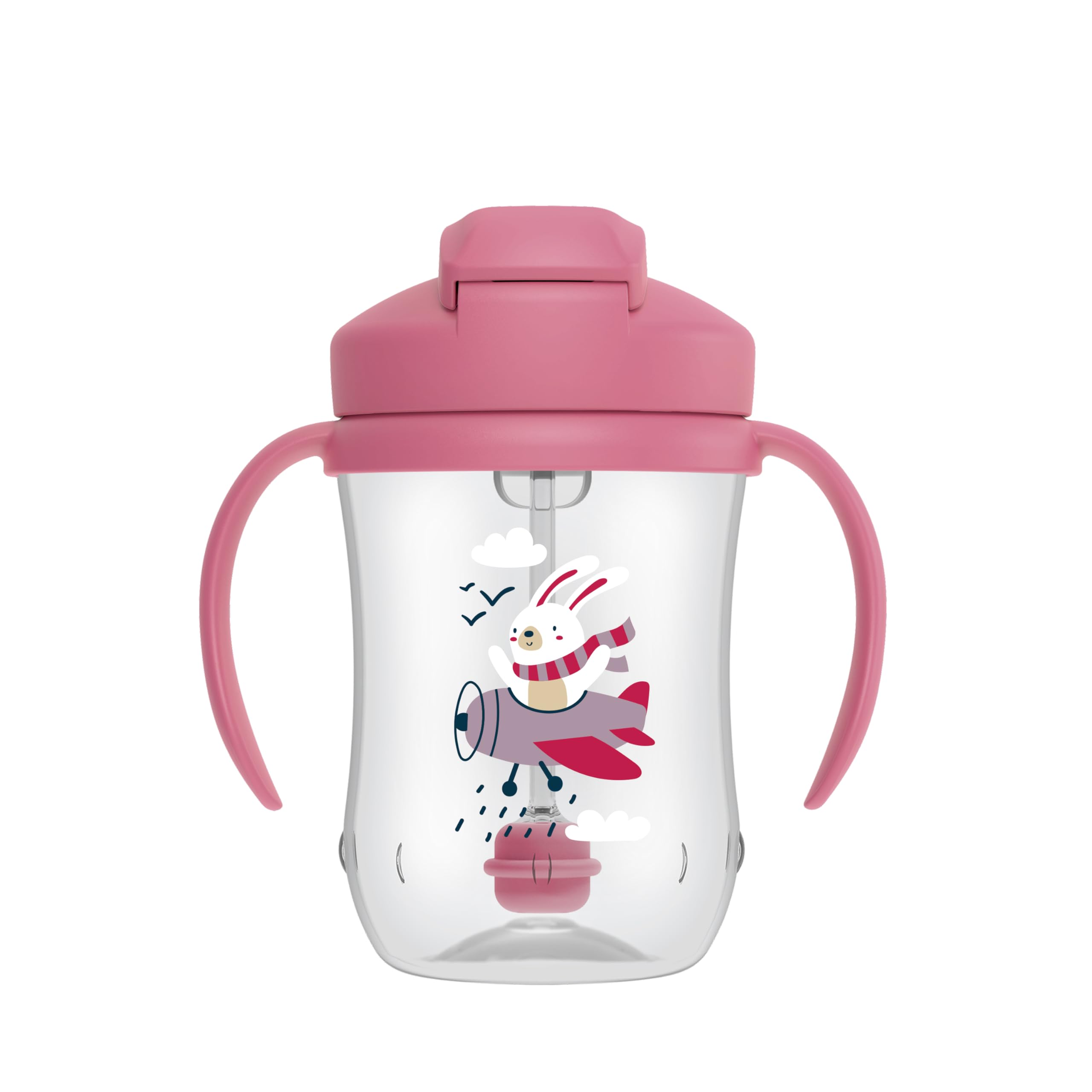 Dr. Brown's Natural Flow Baby's First Straw Cup (90 ml, Pack of 1, Pink)-image-46