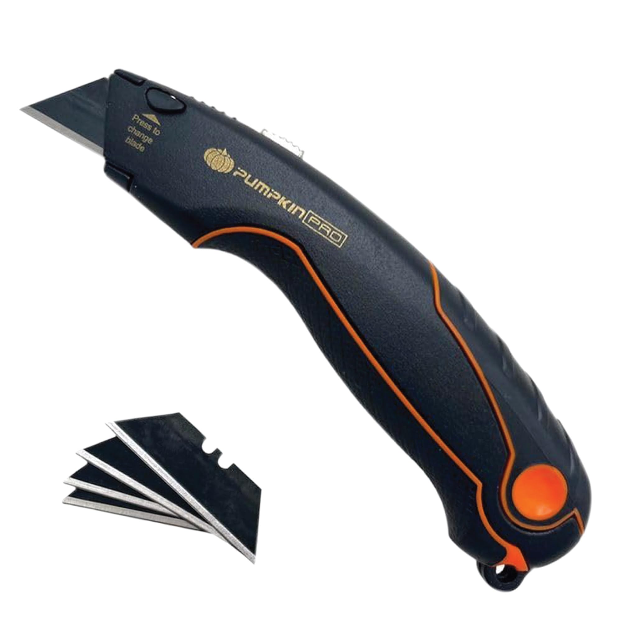 TUQO Pumpkin Box Cutter, Utility Knife, Pocket Knife retractable with 5 blades, Lock-Back Design, and Lightweight Aluminum Design - Paper/Box/Cardboard/Cartoon Cutter -12124 (B0CL4LCRB4) Amazon Price History, Amazon Price Tracker