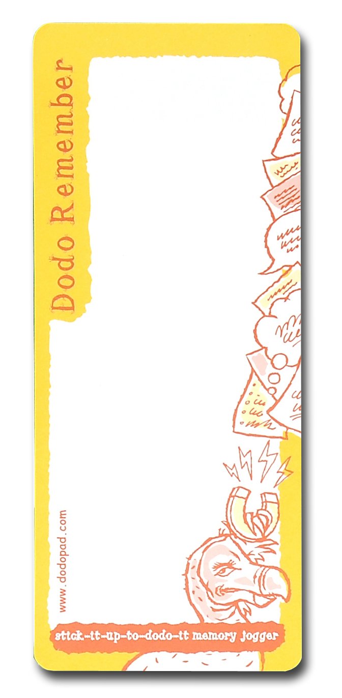 Dodo Remember Magnetic Notes and Lists Pad: Stick-it-Up-to-Dodo-it Memory Jogger