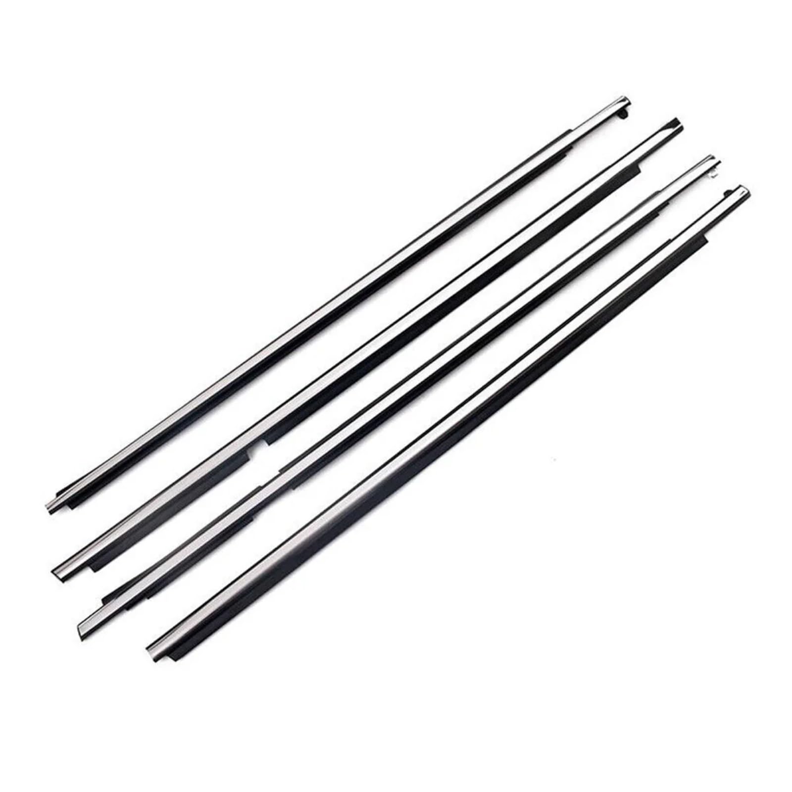 Glilar Chrome Automotive Window Seals Compatible With Lexus For Lx470 1998-2007 4Pcs Outer Windows Weatherstrip Sealing Belt Moulding Trim 7574060031 7573060031(Chrome)