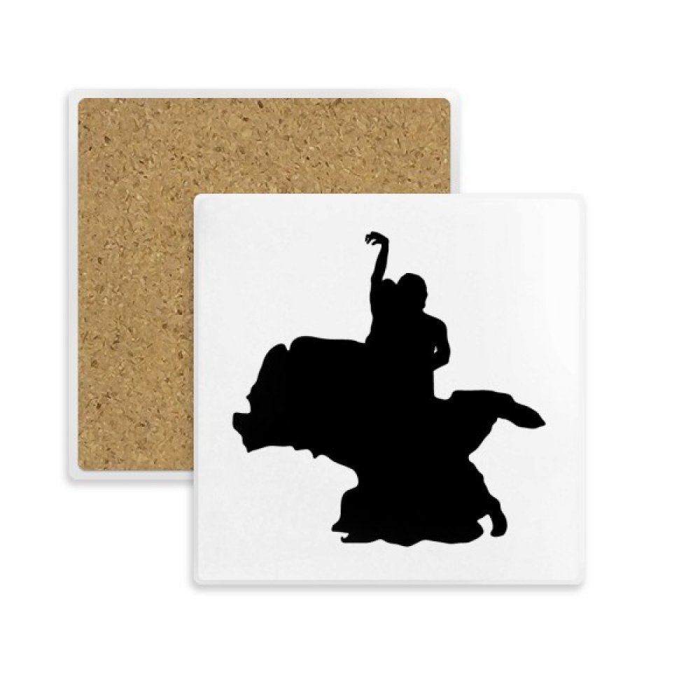 Dessous de verre duo de danseurs : dessous de tasse absorbant en pierre pour table basse