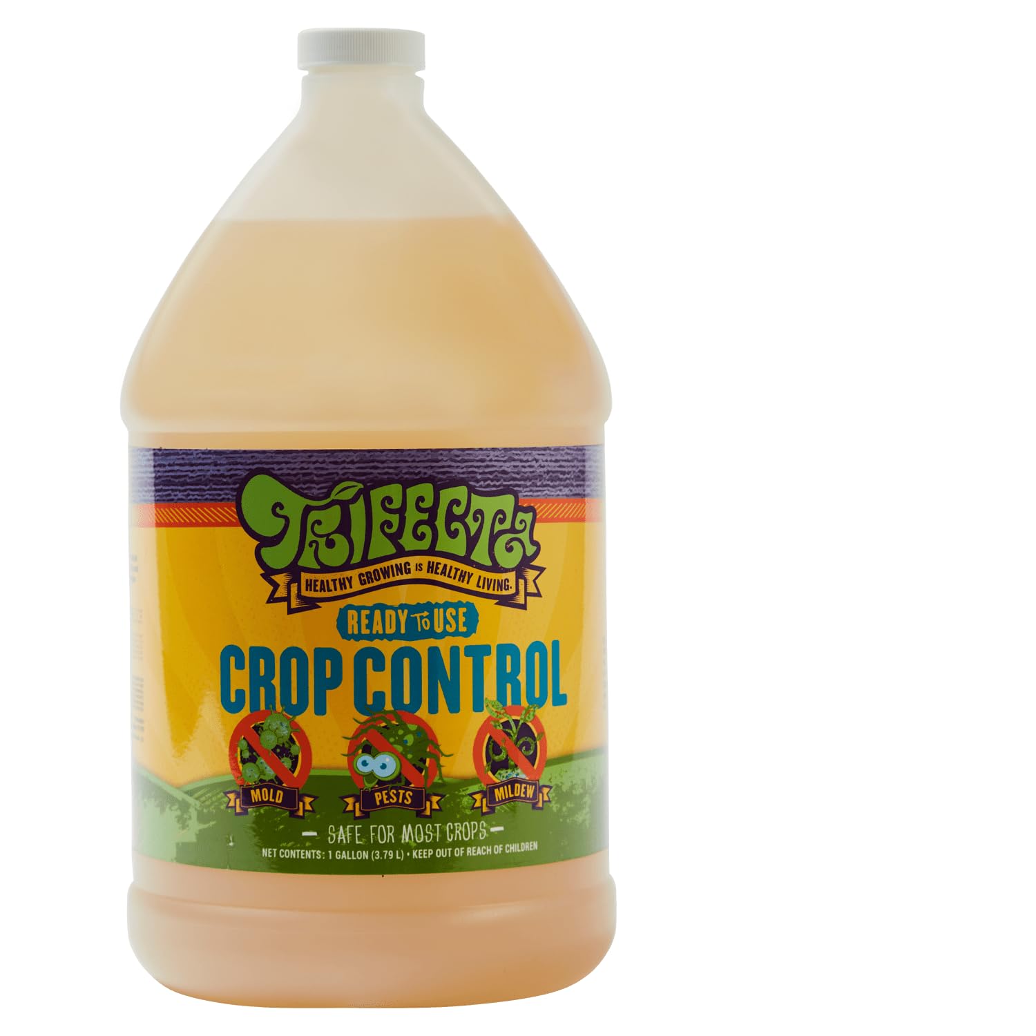 Trifecta Crop Control Insecticidal Soap for Plants | All Natural Fungicide for Plants | Spider Mite Killer Indoor Plants, Food Safe Commercial Grade Pesticide, Herbicide, Spider Mites Spray for Plants