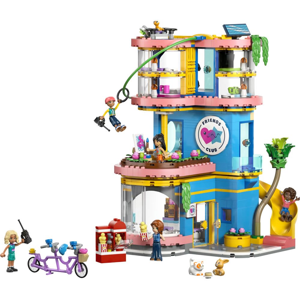 LEGO Friends Domek klubu przyjaciół z Heartlake 42689 | Miejsce spotkań, zestaw z minilaleczkami, prezent dla dziewczynki i chłopca 8+, 794 elementy