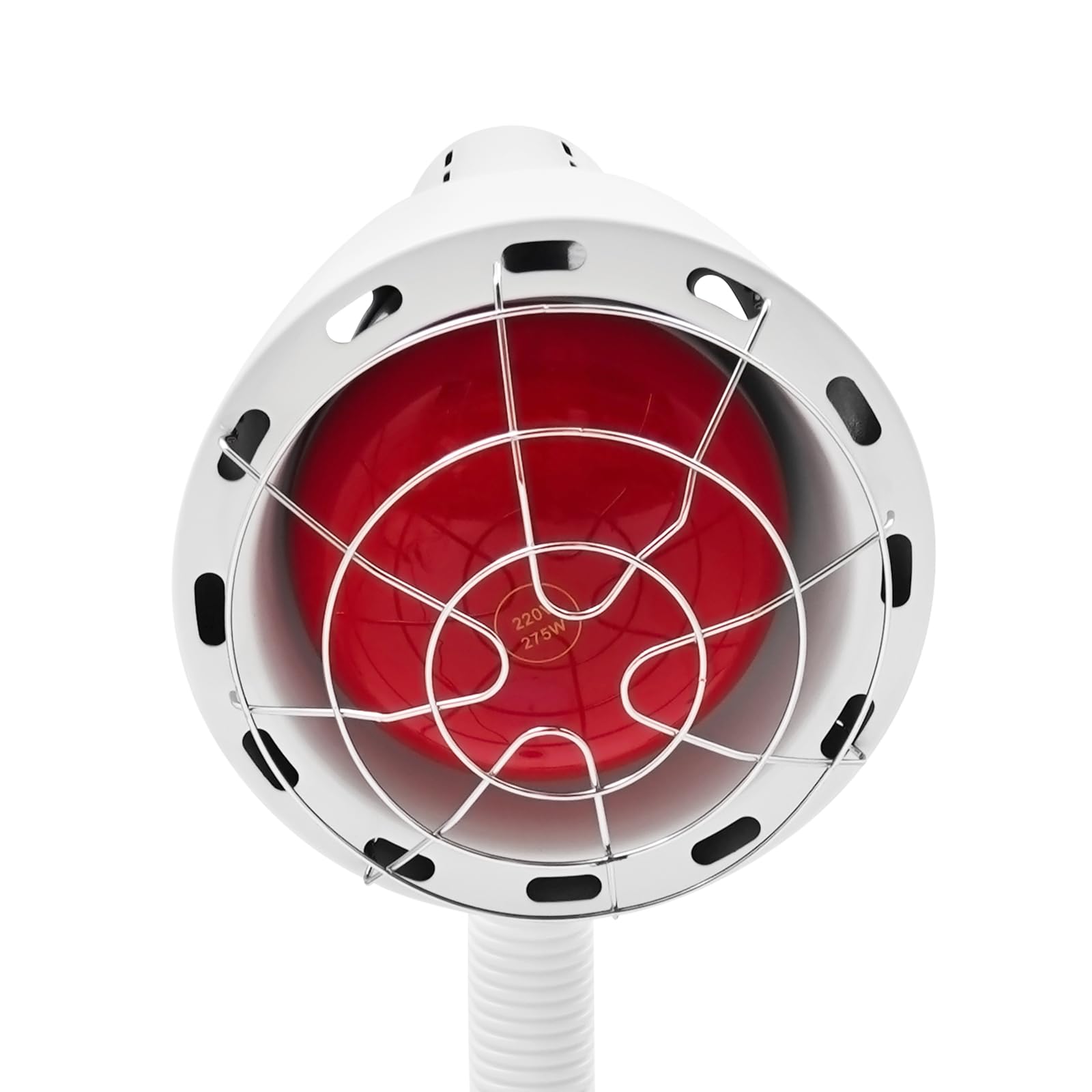 Lámpara de infrarrojos de 275 W, lámpara de calor, lámpara infrarroja, con soporte ajustable y giratorio 360° para relajación muscular, Home