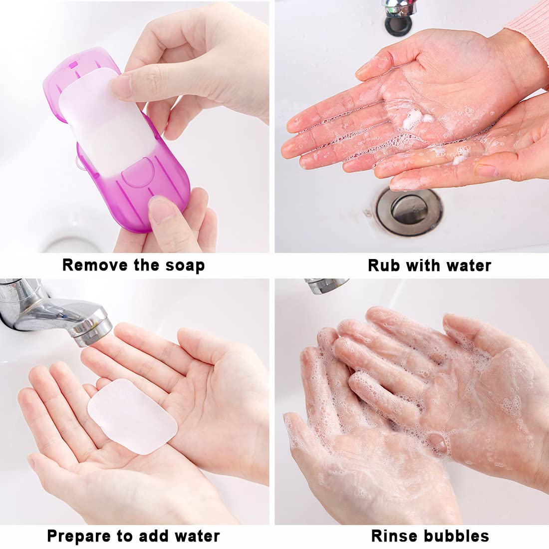 9 Dosen Tragbare Seifenblätter - Paper Soap Für Reisen, Camping & Outdoor