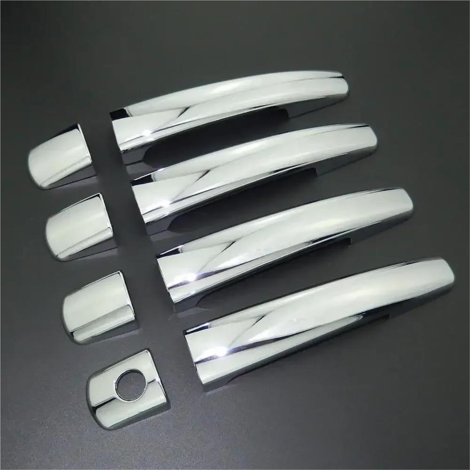 ZAPORA for Peugeot 207 308 407 3008 for Jumpy Car Styling Chrome Side Door Handle Cover & Door Bowl Cover(Style 1)