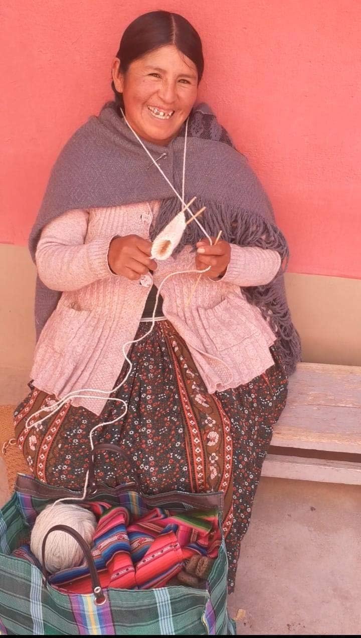 Hand Knit Alpaca Fingerless Embroidered Gloves Fleece Lined Winter Texting Driving Warm - Image 7