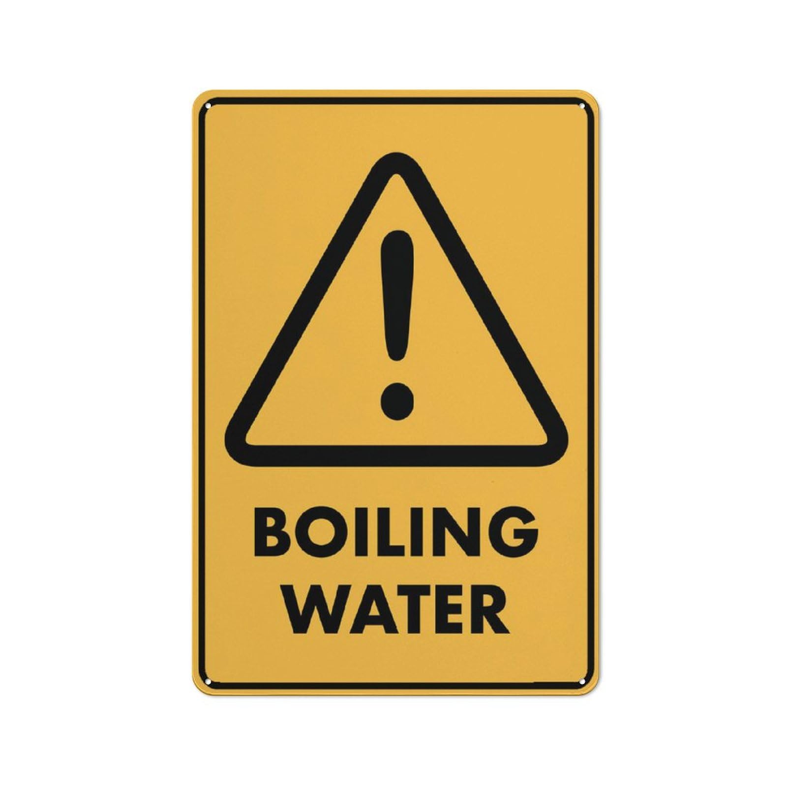 Warning Boiling Water Sign Metal Signs 12X8 Inch Rust Free Aluminum,Uv Ink Printing,Durable/Weatherproof Outdoor For Home