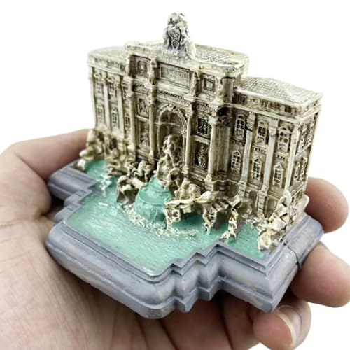 Miniatura 6 de Fontana De Trevi, Roma, Italia, Resina, Artesanía, Recuerdos, Escritorio, Coleccionable, Adorno De Mesa, Edificios, Decoración Del Hogar, Accesorios De Regalo