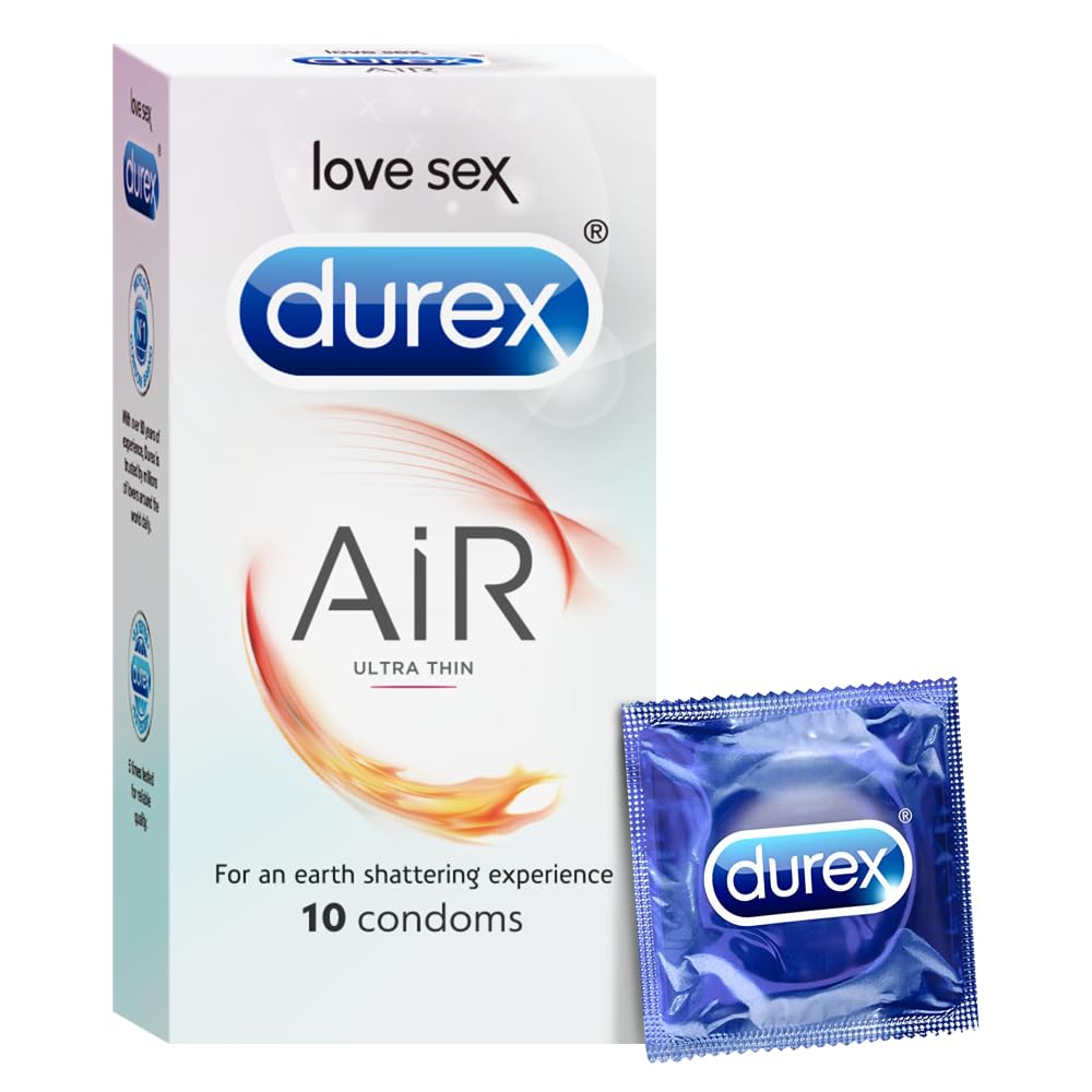 Durex Air Condoms for Men - 10 Count | Suitable for use with lubes & toys-image-37