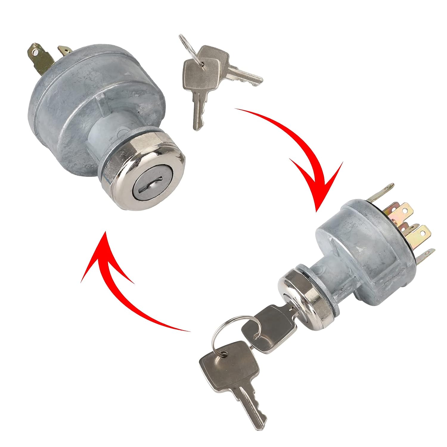 Ignition Switch W/2 Keys AR58126 For John Deere Tractor 4000 4430 4020 4050