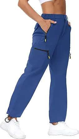 VVK Women's Hiking Cargo Pants - Lightweight, Quick Dry, UPF 50+