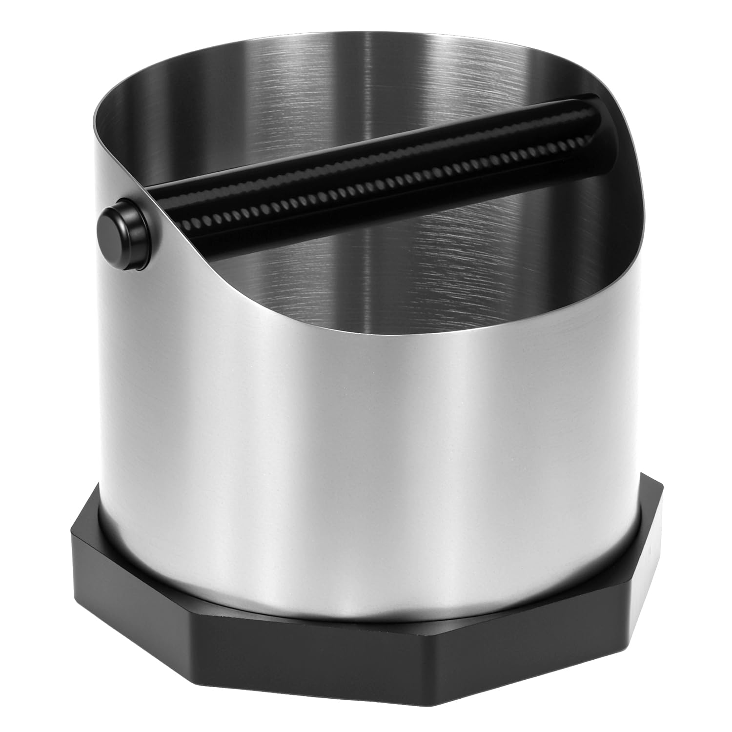 QWORK® Contenitore per Fondi di caffè, Knock Box caffè in Acciaio Inox, per Macchine da caffè Espresso