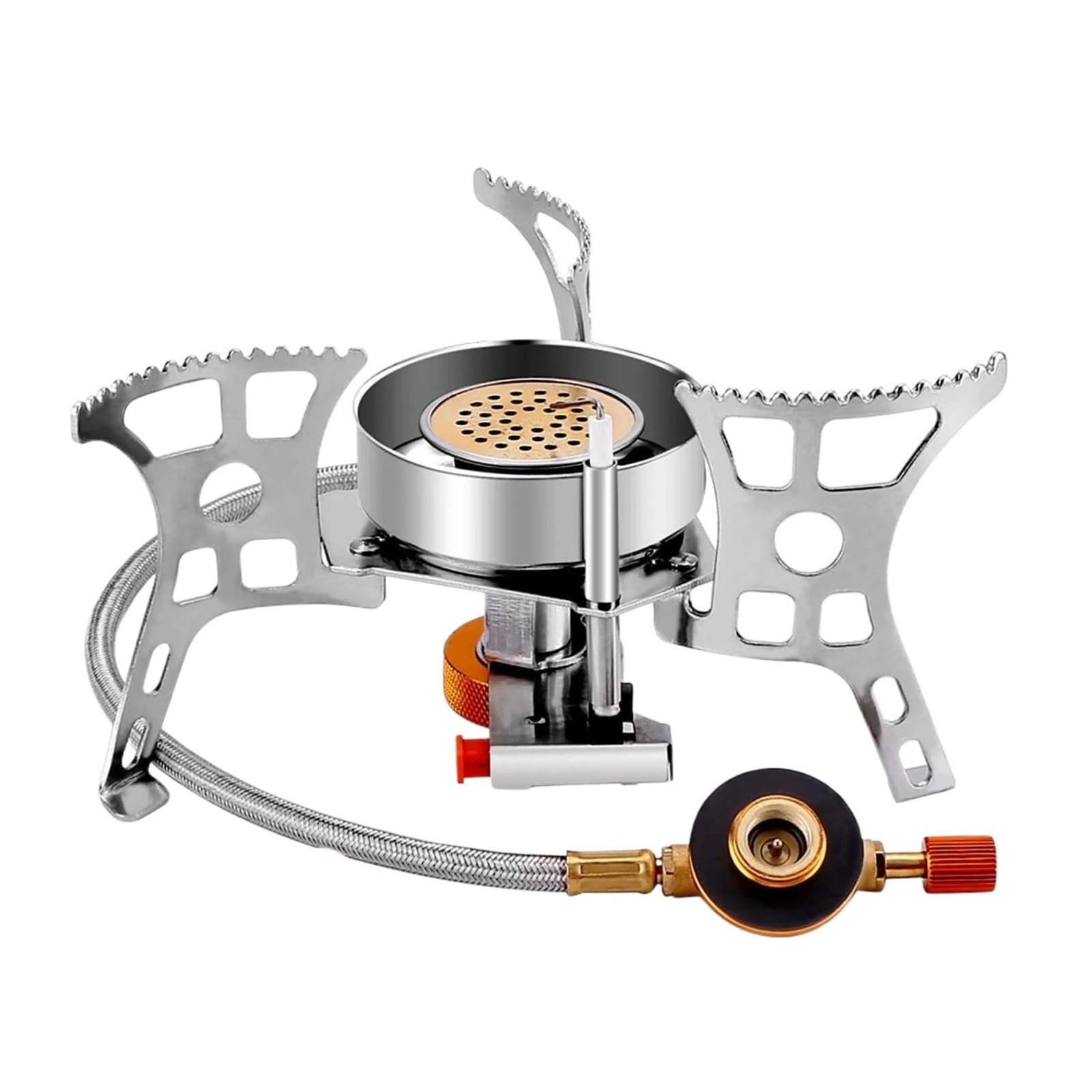 Estufa De Gas For Acampar Al Aire Libre, Quemador Turístico A Prueba Viento, Calentador Fuego Fuerte, Cocina Turismo, Horno Portátil, Equipo Suministros Picnic FáCil De Cocinar(20)