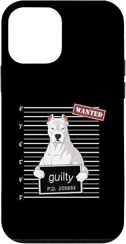 iPhone 12 mini Dogo Argentino mug shot guilty dog Case