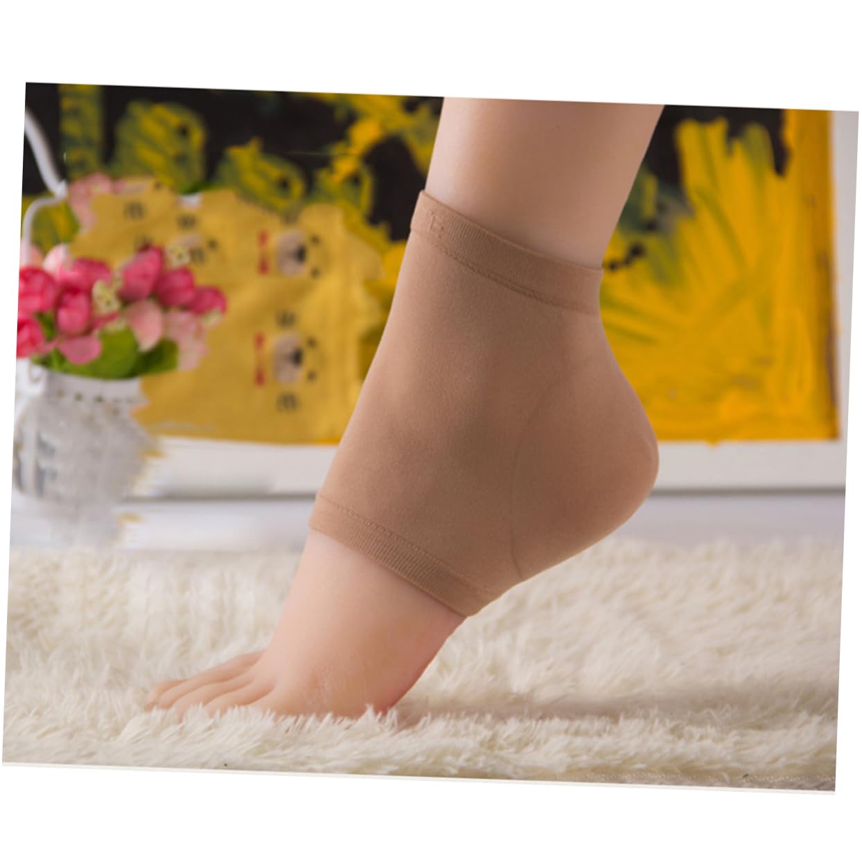 HAPINARY Thick Gel Heel Socks Moisturizing Spa Socks to Prevent Cracks for All-Day Wear