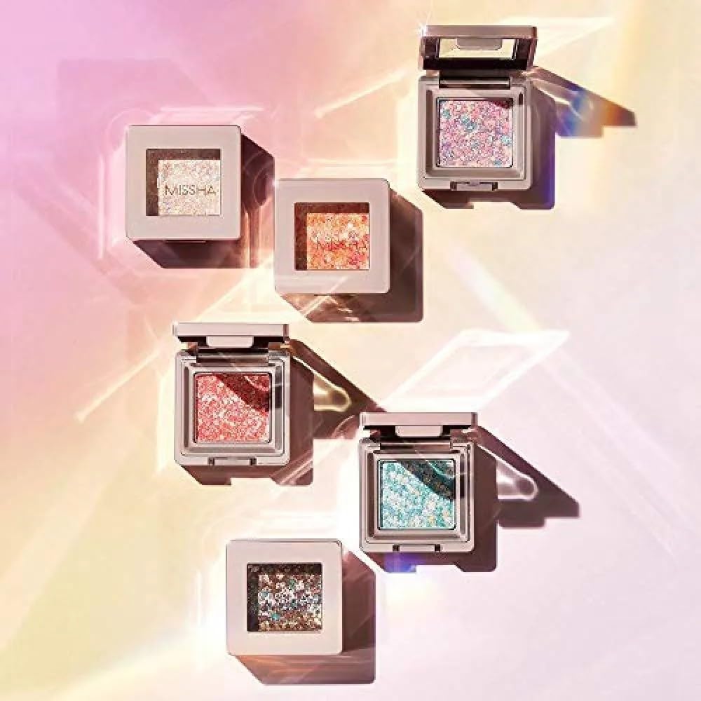 MISSHA Topaklanmayan, El Yapımı Glitter Far Modern Shadow Glitter Prism (NO.3 ULTİMATE PRİSM) (2 paketi)