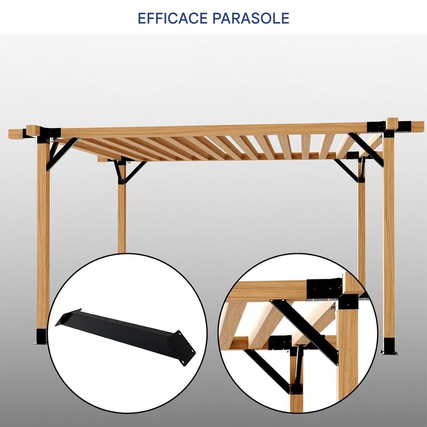 Équerres D Angle 45 Degrés 2 Pièces Équerre Pour Pergola