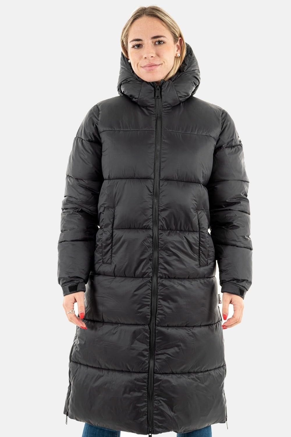 Schott NYC Giacca da Donna con Cappuccio Lungo Unisex-Adulto