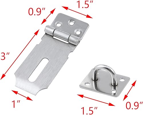 Miniatura 2 de T Tulead Bisagra de cierre de acero inoxidable 304 con tornillos de montaje para gabinete, cajón (3 pulgadas de longitud)