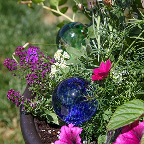 Miles-Kimball-Set-of-6-Small-Multicolored-Glass-Plant-Watering-Globes-Each-Measures-6-L-x-25-D