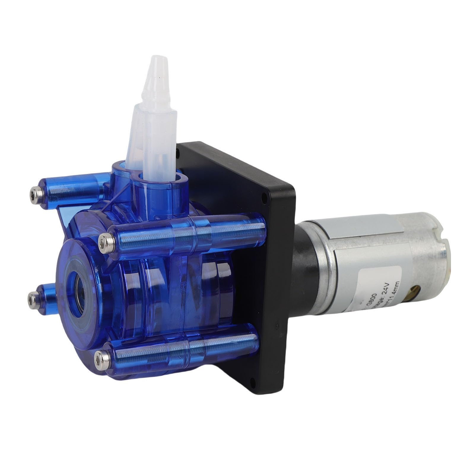 Reparatur-Ersatzteil – Schlauchpumpe mit gebürstetem Gleichstrommotor, 12 V, 0,9 A, 800 ml/min Durchflussrate, kompatibel mit Wäscherei- und Waschmaschinen, PC, Edelstahl- und (12V)