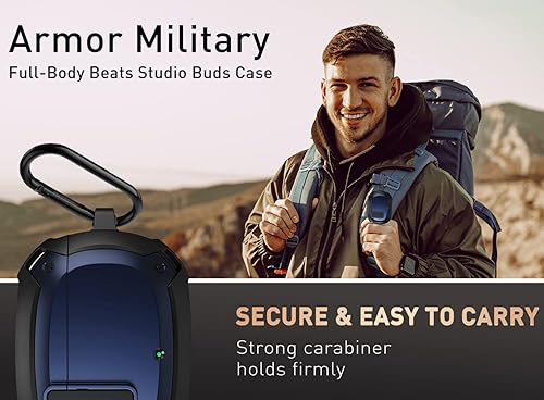 Miniatura 6 de Funda compatible con Beats Studio BudsBuds+ 20212023, bloqueo seguro Cool Beats Studio Buds Plus carcasa protectora para hombres y mujeres con