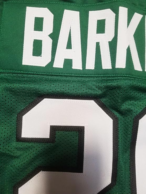 Custom Stitched Saquon Barkley Youth Kelly Green Jersey Size Youth Small