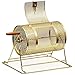 Yaheetech Brass Raffle Drum with Wooden Turning Handle - Spinning Lottery Casino Bingo Raffle Ticket Drum Box Holds 2,500 Tickets