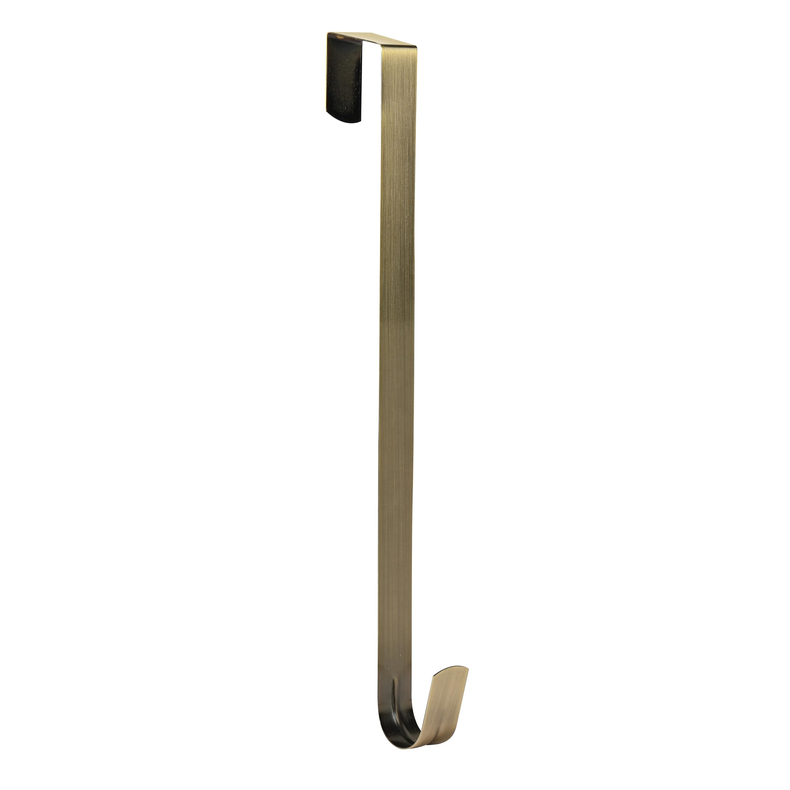 Slim Over The Door Wreath Hanger for Front Door, 15" Bronze 2 Pack