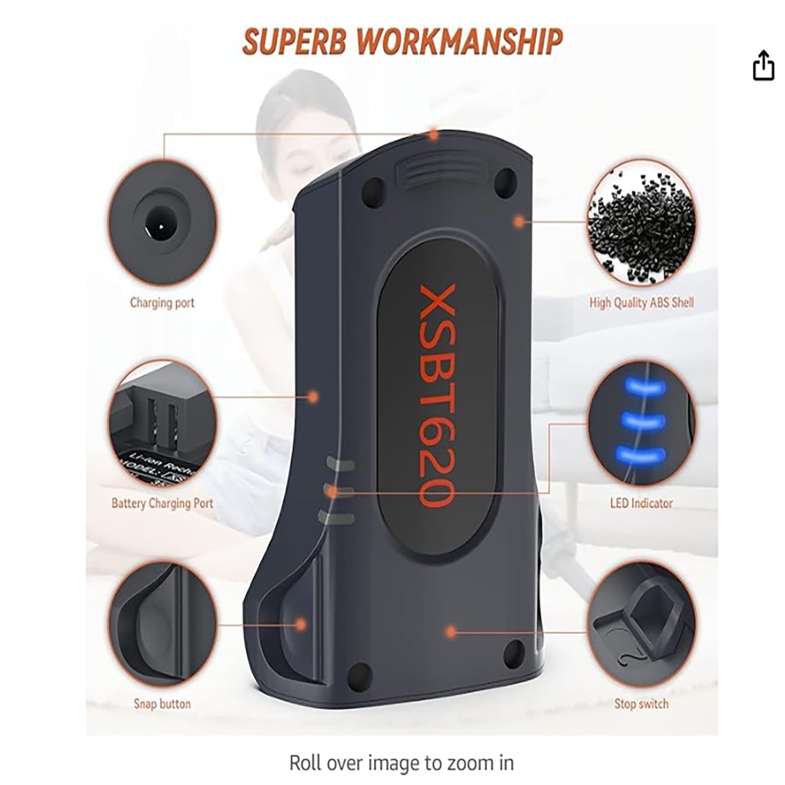 JFGTHJ Cordless Vacuums Battery, Compatible for Shark, XSBT620 Replacement Battery for IZ361H IZ363HT IZ362H IZ163H IZ162H25.2V 3000mAh High-Capacity, Long-Lasting & Quick Charging