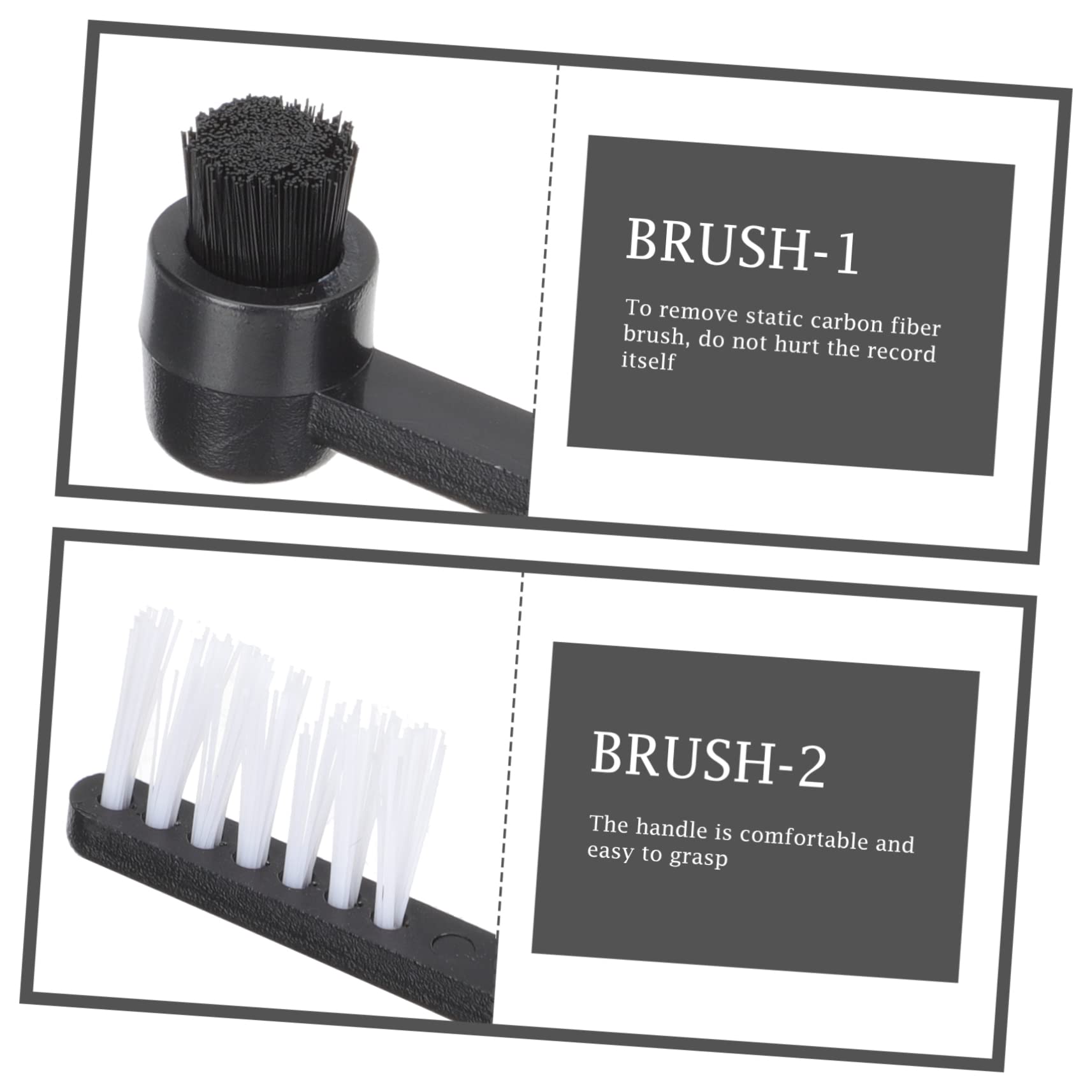 ARTIBETTER Kit De Nettoyage Pratique pour Vinyles 4 Ensembles : Brosse en Vinyle pour Sûrs Anti-Rayures Prolonge L'écoute De La Platine