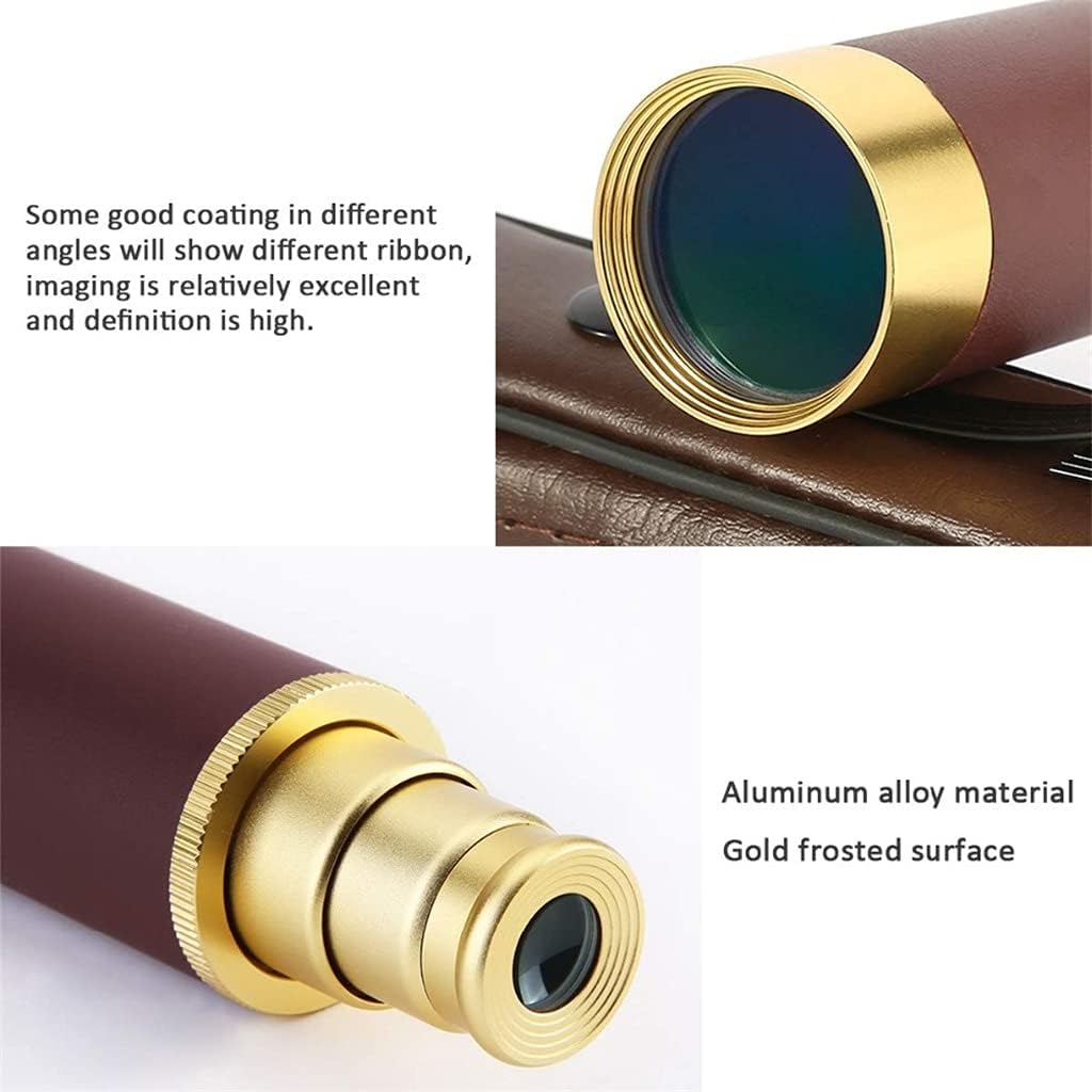 Pirates of The Telescopio Monocular Telescope Optics Spyglass Nautical Brass Maritime Outdoor Camping