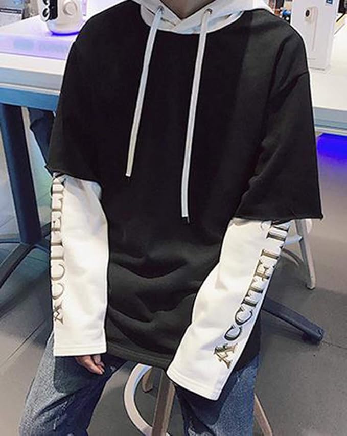 Beibang バイバン トレーナー メンズ 長袖 ゆったり フードパーカー ストリート プルオーバー パーカー 韓国ファッション 秋 トップス カジュアルアウター トレーナー パーカー 通販 Amazon