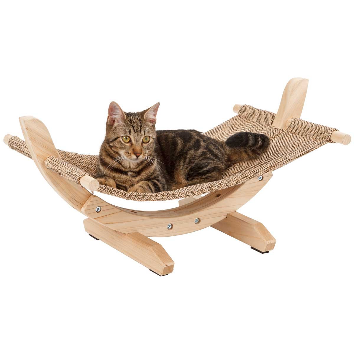 Kerbl Hammock Siesta 2.0 with Wooden Frame, 61 x 37 x 29 cm, Brown