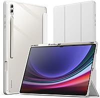 Vista 8 de JETech Funda para Samsung Galaxy Tab S10 Ultra/Tab S9 Ultra de 14.6 pulgadas con soporte para S Pen y parte trasera de policarbonato transparente
